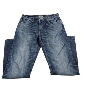 Reclaim Relaxed Bootleg‎ Mens Jeans 33R Medium Wash Blue Denim 100% Cotton 12254